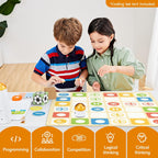 Game Box with 5 Programming Board Games for Coding Set & Pro Set, Education Add-on with Rich Learning Materials for Kids Aged 4-10