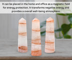 Amazing Gemstone Red Hematoid Quartz Crystal Towers - Natural Healing Crystal Point Obelisk for Reiki Healing and Crystal Grid (2 Inch to 3 Inch)