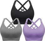 Angelhood Nursing Bras for Breastfeeding, Seamless Nursing Sports Bra Support Yoga Maternity Bras Pregnancy Sleep Bralette