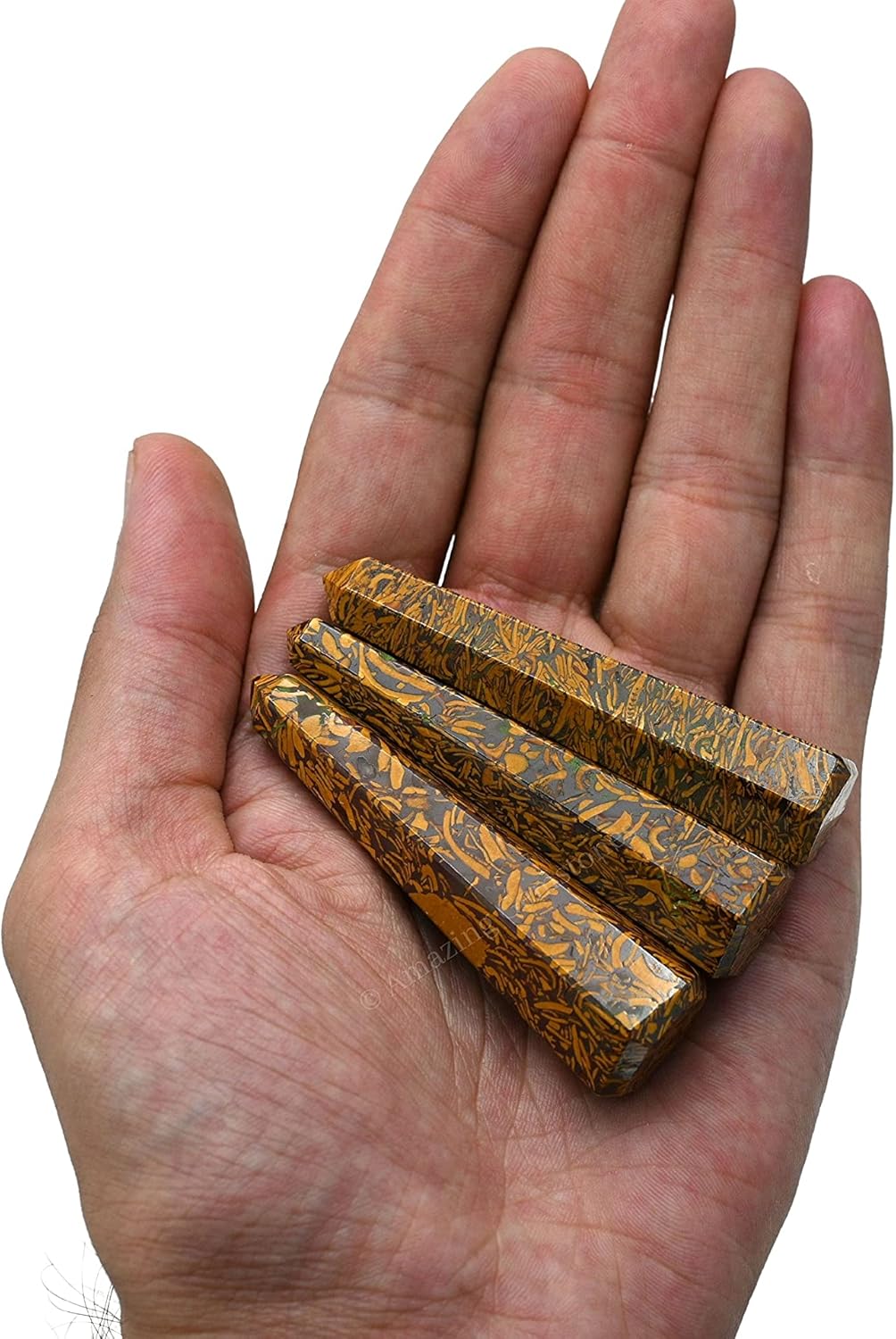 Amazing Gemstone Mariyam Jasper/Calligraphy Jasper Crystal Towers ~ Natural Healing Crystal Point Obelisk for Reiki Healing and Crystal Grid (3- Inch)