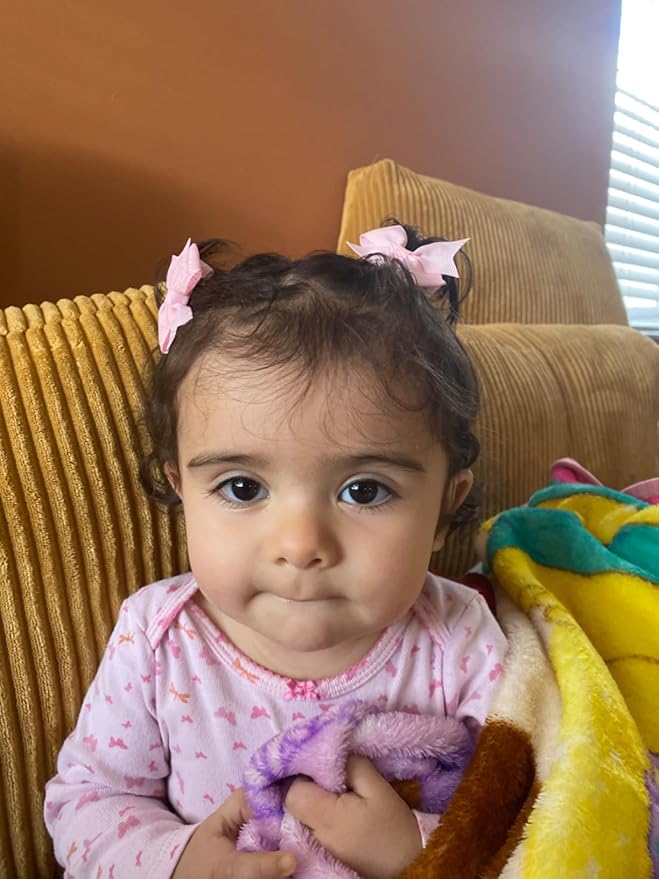 CÉLLOT Hair Clips for Girls - 42PCS Fully Lined Hair Bows Alligator Clips for Toddlers, Infants, Kids, 21 Color Pairs