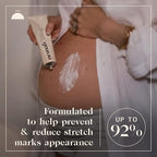 Nemah - Stretch Mark Cream for Pregnancy - Pregnancy Stretch Mark Prevention & Reduction, Postpartum Stretch Mark Cream with Vanistryl, Shea Butter, & Macadamia Oil - Vegan & Cruelty-Free - 3.5 oz.
