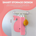 Whale Baby Bath Kneeler and Elbow Rest Set – Extra Thick Padded Cushion – Waterproof Non-Slip Mat with Storage Pockets – Bathtime Safety – Baby Shower or Registry Gift for Moms and Dads (Pink)