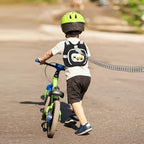 Accmor Toddler Harness Leash, Cute Excavator Child Walking Harness Tether Wristband Assistant Strap Belt Protector for Baby Boys, Collapsible Kids Leash + Anti Lost Wrist Link for Outdoor Travel Black