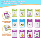 MAYAPHILOS 224 Words Brazil Portuguese and English Talking Flash Cards for Toddlers, Autism Sensory Toys, Portuguese Language Learning Educational Montessori Speech Therapy Toys Gifts for Kids