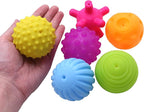 6 Pack Sensory Balls for Kids, Soft & Textured Massage Balls Set Develops Kid's Tactile Senses