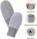 Basic Winter Baby Beanie Gloves Boys Girls Knitted Hat Pompom Kids Earflap Hats Warm Infant Toddler Beanie Mittens Set