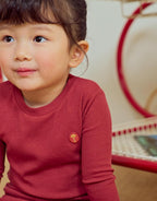 moimoln Pajamas Set 6M-5Y Solid Ribbed Unisex Baby & Toddler, Soft Viscose, Snug-Fit, Everyday Sleepwear