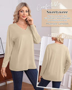 3 Pack Women's Oversize Nursing Shirts for Breastfeeding with Hidden Zippers Loose Fit Long Sleeve Maternity Tops