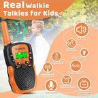 Vvinca Kids Walkie Talkies Rechargeable Toys Gifts for Ages 3 4 5-7 8-12 Year Old Boy Girl Halloween with Flashlight 22 Channel 2 Way Radio, 3 KM Long Range Walkie Talkie for Adventure Game Camping