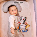 TUMAMA Baby Hanging Toys, Plush Animals Baby Rattle Crinkle Squeaky Toys Car Seat Stroller Mobile Toys, Baby Toys for 0 3 6 9 12 Months, Sensory Learning Toys Gift for Newborn Infant (Zebras)