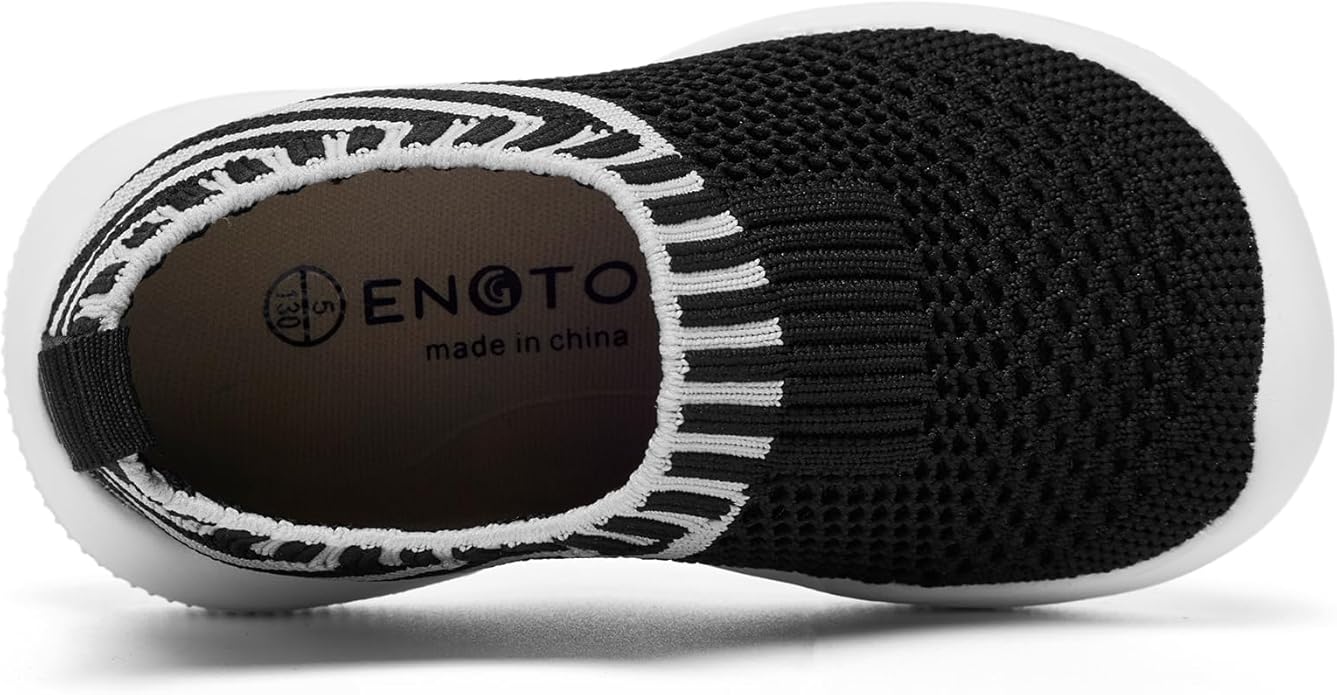 Engtoy Baby Shoes & Socks - Non-Slip Breathable Slippers with Soft Rubber Sole - Baby Boys & Girls Slip On Sneakers