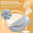 Chilling Home Portable Pregnancy Pillow Memory Foam – Maternity Body Pillow for Sleeping- Multifunctional Pregnancy Wedge Pillow for Back, Belly, Pain Relief, Ideal for Pregnant Women,Travel,Grey