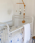 Crib Sheets Neutral - Fitted Baby Crib Sheets Bed for Girl Boy - 2 Pack Standard & Toddler Mattress (Watercolor Elephants) - Buttery Soft Organic Cotton Blend