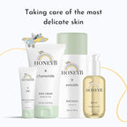 HONEYB Diaper Rash Cream with Zinc and a Powerful Blend of Natural Ingredients – Non-Toxic Formula, 2 fl oz