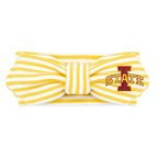 Creative Knitwear Iowa State Cyclones Infant Girls Gold/White Striped Hair Knot Headband Embroidered Logo - Size Newborn - 4T