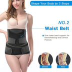 TiRain 3 in 1 Postpartum Belly Support Recovery Belly/Waist/Pelvis Belt C Section Postpartum Belly Wrap Band Corset waist trainer