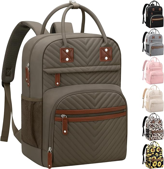 Diaper Bag Backpack Tote for Women Large Capacity, Baby Bag with Insulated Pockets Multifunctional Diaper Bags For Baby Girl Boy Waterproof Baby Bags For Boys Girls Maternity Bag khaki Brown