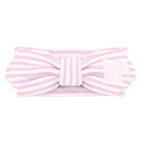 Creative Knitwear Memphis Tigers Infant Girls Pink/White Striped Hair Knot Headband Embroidered Logo - Size Newborn - 4T
