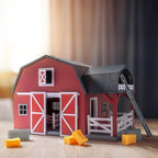 Terra by Battat – 20 Pieces Wooden Animal Barn Toy Set – Farm Animals & Play Fence – Pretend Play for Toddlers & 3+ Years – Educational Toys – Farmhouse Playset with Cute Animal Figures