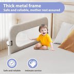 Toddler Bed Rail Guard for Baby - Toddlers Bed Rail for Queen Full King Twin Crib Bunk Size Bed Adjustable Heights & Foldable Portable Bedrail Extra Tall Child Safety Side Railing Guards for Kids(48")