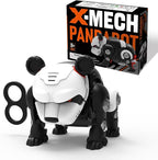 DINOBROS STEM Panda Mechanical DIY Building Blocks Toy 3D Puzzle Assembling Robot Wind Up Walking Pandabot Take Apart Toys for Kids X-MECH