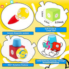 Magnetic Foam Blocks for 3 4 5 6 7 8 Toddler 18PCS Magnetic Building Blocks Sensory Toys Soft & Comfortable Travel Bath for Boys Girls