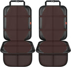 Car Seat Protector,2 Pack Automotive Seat Protectors Baby Carseat Pad Waterproof & Durable 600D Fabric for Child Baby Car Seat Mat Vehicle Pet Cover 2 Storage Pockets (Brown)