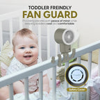 Portable Mini Travel Stroller Fan - Battery Operated, Clip On, Small, Handheld, Rotating, Rechargeable, Personal Fan with Flexible Tripod, 3 Speeds for Baby Crib, Bed Car, Seat Treadmill
