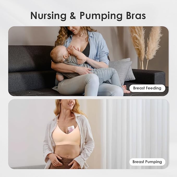 As Fairy Seamless Nursing Bras for Breastfeeding Soft Wireless Sleep Maternity Bralette Regular and Plus Size