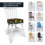 Toddler Booster Seat for Dining Table, Portable Booster Seat for Kitchen Chair, 4 Inch High-Density Foam Cushion with Adjustable Safety Straps and Non-Slip Bottom, Perfect for Kids Travel and Daily