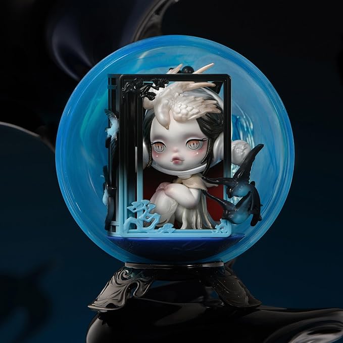 POP MART SKULLPANDA The Mirage Series Figures Blind Box Figures, Random Design Mystery Toys for Modern Home Decor, Collectible Toy Set for Desk Accessories, Whole Set