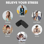 Fidget Slider EDC Gadgets Toy Oval Metal Magnetic Haptic Fidget Toys for Adults Anxiety/ADHD/Stress Relief, Gift for Boyfriend, Husband and Father (Black)