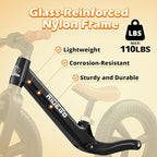 Ridego 12 or 14 Inch Balance Bike for Kids 2-6 Year Old,Lightweight Kids Bike with Adjustable Seat, Push Bicycle with Air Rubber Tires，Ride-on Toys Birthday Gift