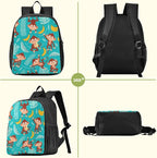 Monkey Banana Toddler Backpack Waterproof Mini Backpack Boys/Girls Cute Small Backpack Kindergarten Pre School Bags (M