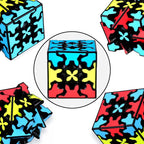 Gear Cube 3x3 with Three-Dimensional Gear Structure Magic Cube 3x3x3 Puzzles Toys (60mm) Brain Teaser Puzzle Game Toy for Children and Adults (Style A)