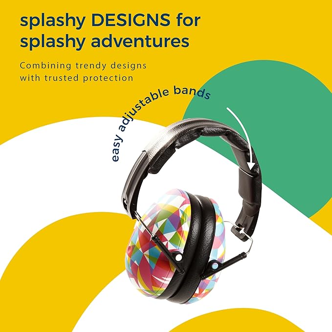 BANZ Kidz Earmuffs 2 Years & Older - Loud Noise Cancelling Kids Headphones & Toddler Ear Muffs, Size Adjustable