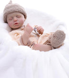 Reborn Baby Dolls – 20 Inch Real Baby Dolls That Look Real, Full Body Vinyl Girl Doll in Beige Outfit with Accessories, Gift for Girls Ages 3+, Pretend Play & Collectors