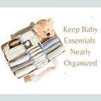 Baby diaper caddy organizer, nursery storage basket for wipes and diapers, Keep Nursery Organized, Gift for new mom.