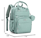 BabbleRoo Diaper Bag Backpack - Baby Essentials Travel Bag - Multi Function Waterproof Diaper Bag, Travel Essentials Baby Bag with Changing Pad, Stroller Straps & Pacifier Case – Unisex, Sage Green