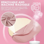 Chilling Home Portable Pregnancy Pillow for Sleeping-Memory Foam Maternity Pillow for Pregnant Women-Travel Wedge Body Pillows-Support for Back, Belly, with Removable Ruby Red,Cooling Cover