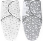 Biloban Quilted Baby Swaddles 0-3 Months 2 Pack, Warm Quilted Baby Swaddle, Newborn Swaddle, Adjustable Swaddle Blanket, Lovely Print