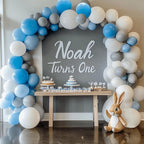 RUBFAC 129pcs Gray Balloons Different Sizes 18 12 10 5 Inches Matte Grey Latex Balloon Garland Arch Kit for Birthday Party Graduation Baby Shower Wedding Holiday Decoration