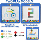 Large Magnetic Dots Board for Toddlers, Magnetic Drawing Board for Kids, Magnetic Dot Art with Magnetic Pen, Montessori Preschool Education Travel Toys for Kids Boys Girls Age 2 3 4 5 6 7 8 Years Old