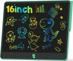 Hockvill LCD Writing Tablet for Kids, Toys for Girls Boys Drawing Pad for 3 4 5 6 7 Year Old Kid, Toddler Doodle Board Christmas Birthday for Children (16 INCH, Green)