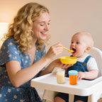 DRKIO 12 Pack Glass Baby Food Storage Containers - 8 Oz Baby Food Jars with Lids Baby Food Maker Microwave Dishwasher Freezer Safe 100% Leak Proof BPA Free Reusable