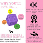 12P Sensory Balls for Toddlers 1-3,Balls for Baby Toys 6-12 Months,Bright Color Textured Multi Soft,Baby Massage Toy,Birthdays, Includes Storage Bag