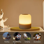 Portable Baby Night Light,3 Colours Egg Light for Nursery,Rechargeable Night Light for Kids,Small Cordless Table&Bedside Lamp,Eye Caring Dimmable LED Touch Lamp for Toddler,Girl,Boy,Nursing