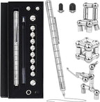 Magnetic Fidget Pen Toys - Multifunctional Writing Novel Pen for Friends, Kids, Boys, Girls, Teens 8 9 10 11 12, Office Teacher Birthday Party Gifts, Stress & Anxiety Relief(Silver)