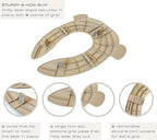 Hippypotamus Travel Potty Seat for Toddler - Folding Potty Training Seat - Portable Toilet Seat Cover for Baby & Kids (BEIGE Monkey)